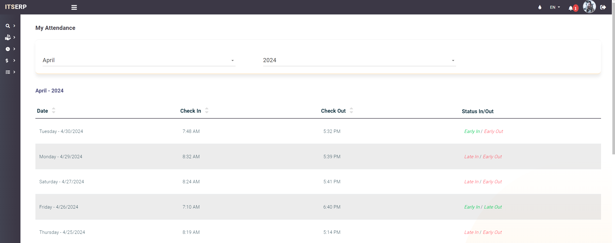 My Attendance