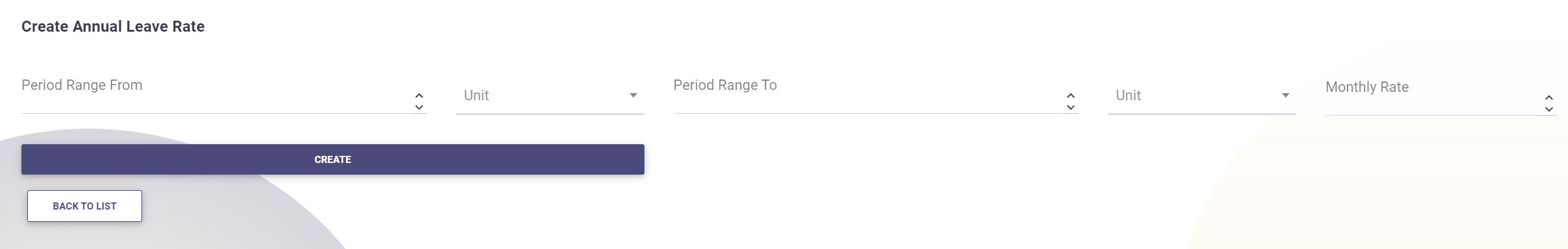 Annual Leave Rates