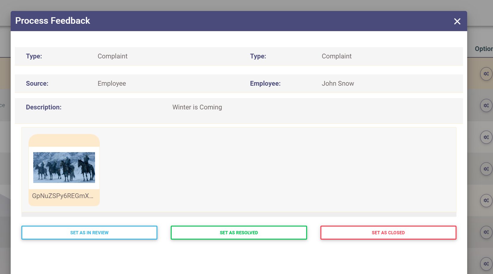 Process Feedbacks